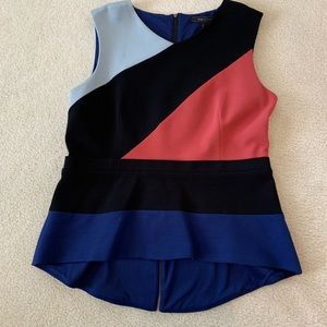 Multi colored sleeveless top